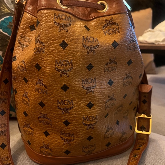 MCM Tan Leather Shoulder Bag - Picture 9 of 9